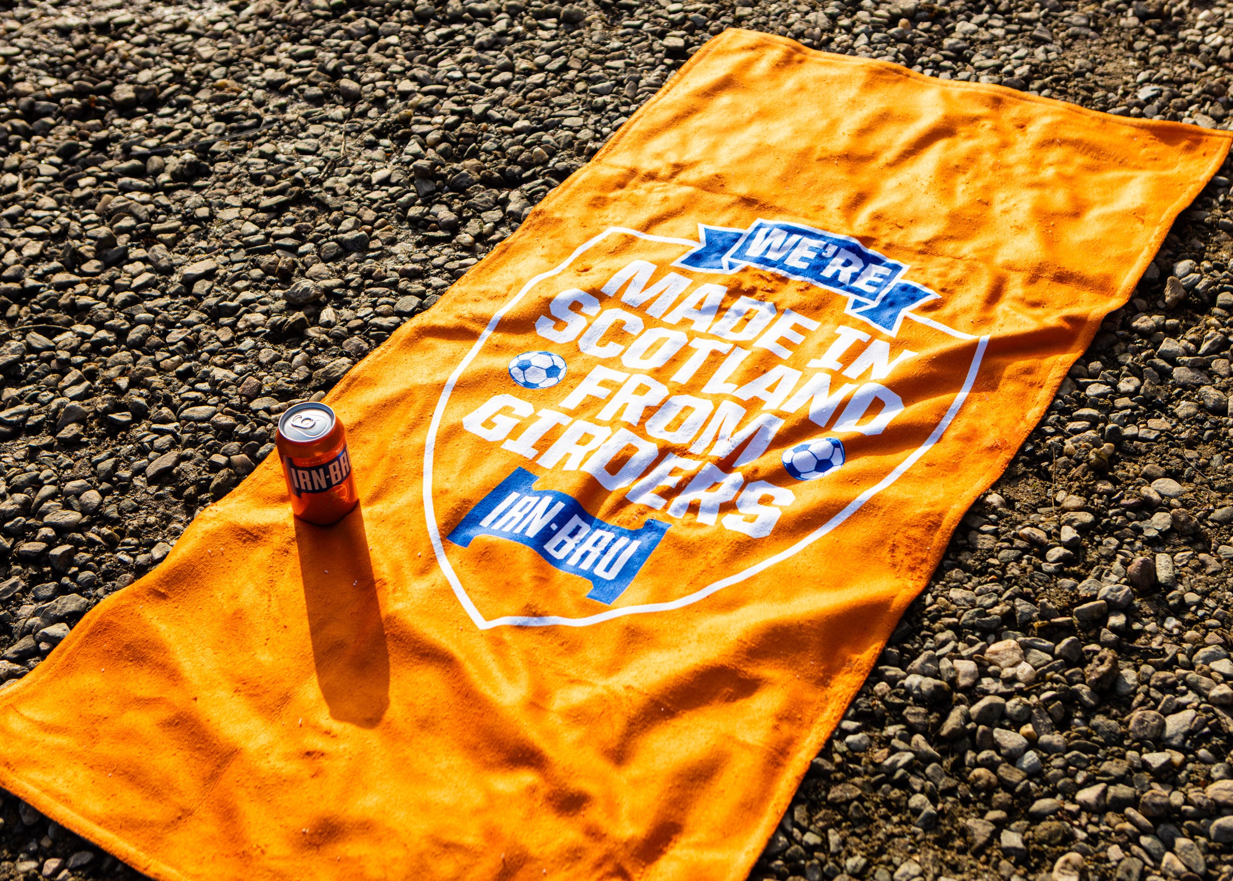 Irn-Bru We're Made In Scotland From Girders Beach Towel