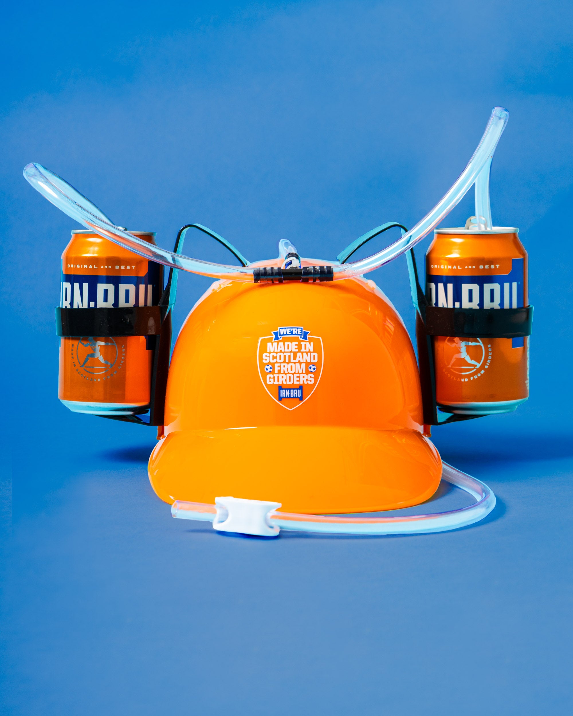 Irn-Bru Drinking Hat