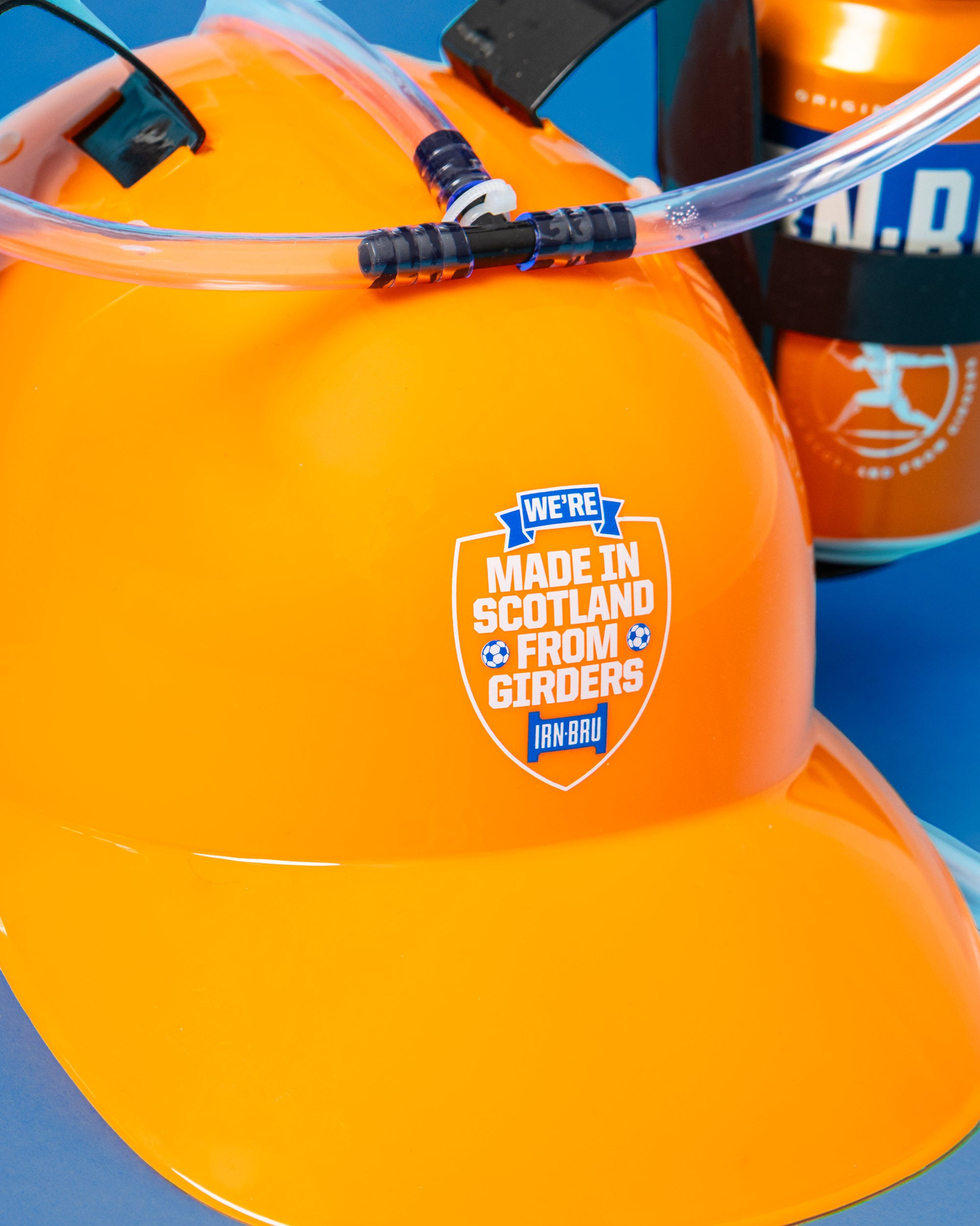 Irn-Bru Drinking Hat