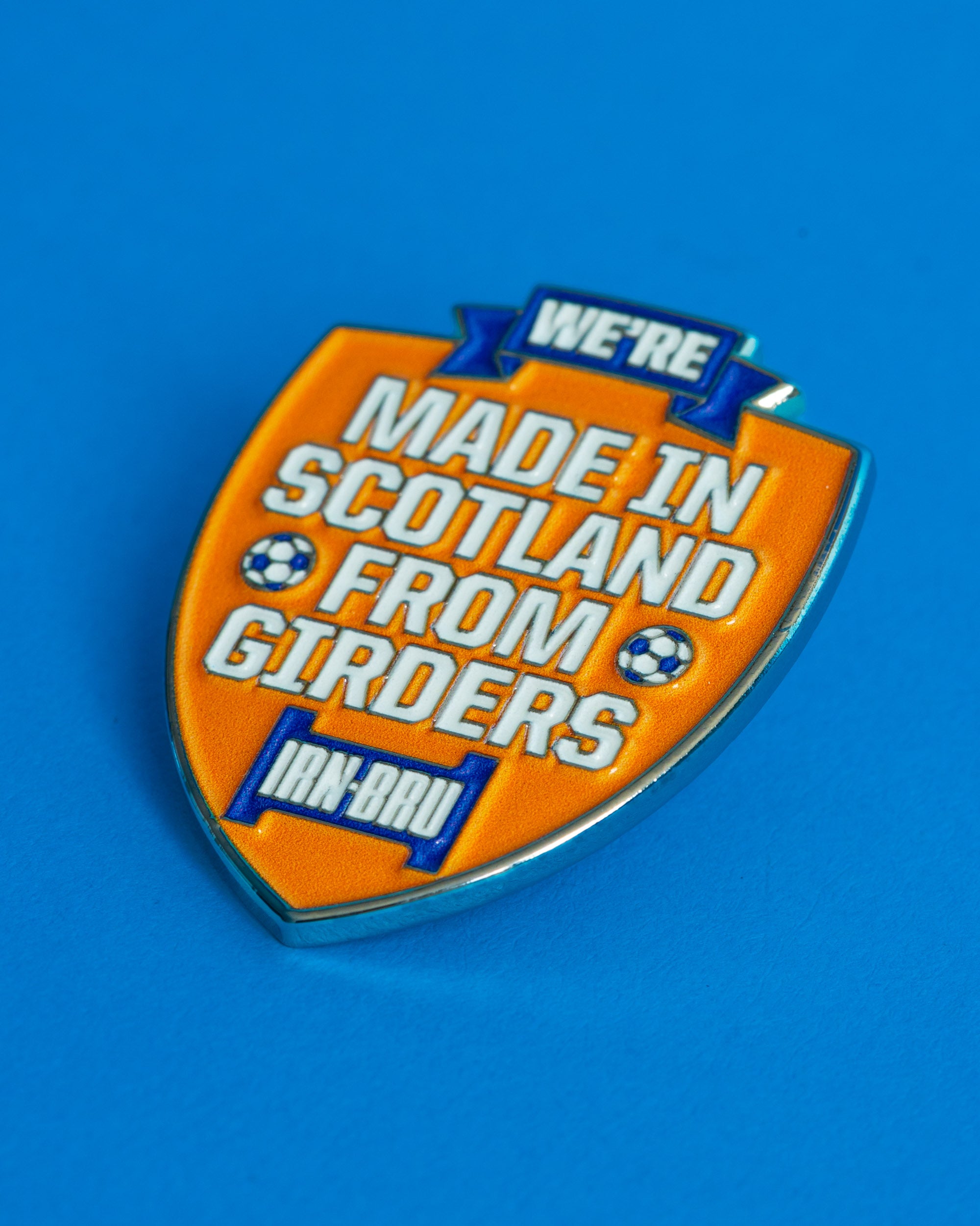 Irn-Bru We're Made in Scotland From Girders Pin Badge