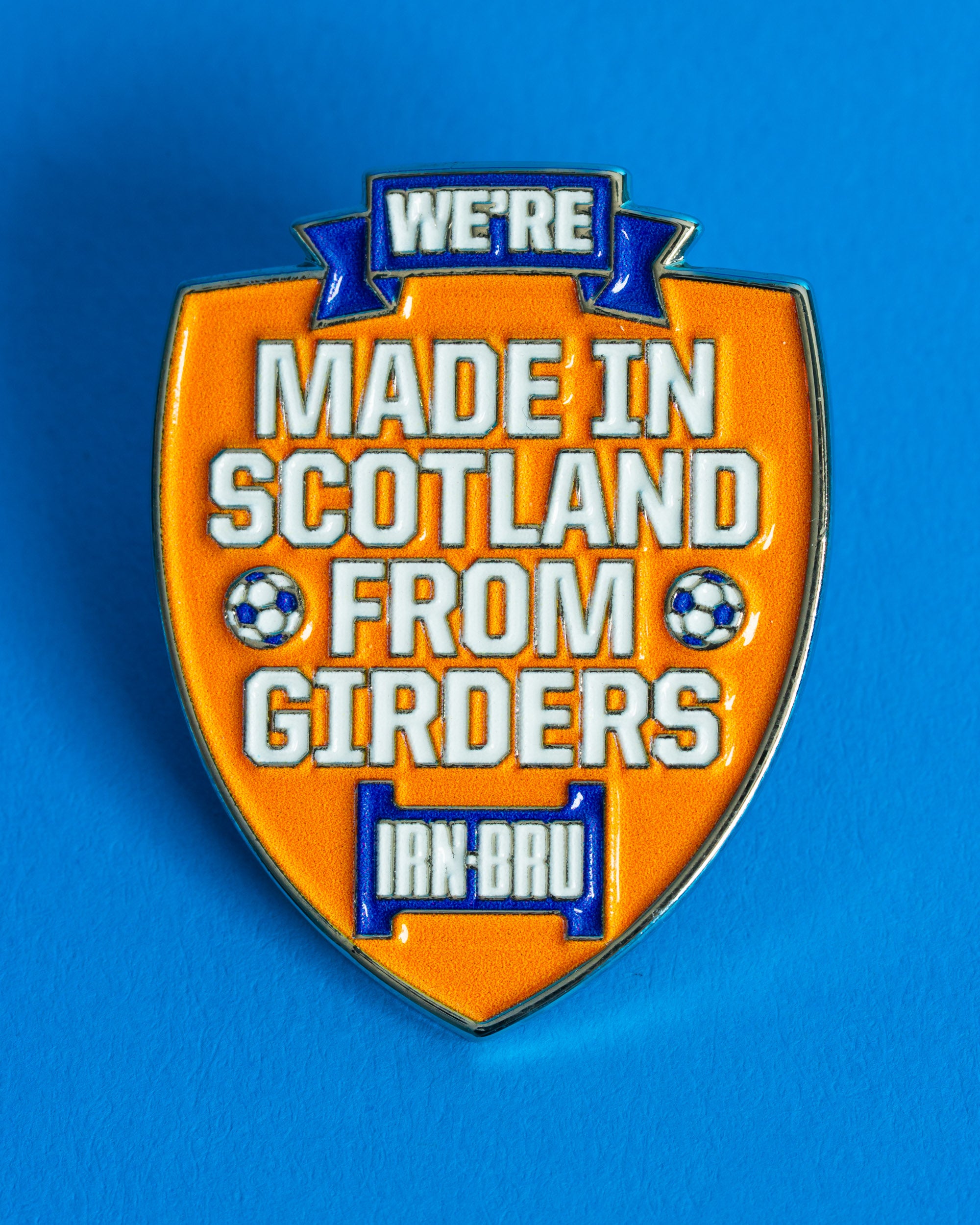 Irn-Bru We're Made in Scotland From Girders Pin Badge